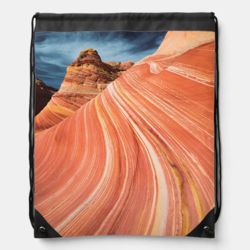 The wave vermilion cliffs Arizona Drawstring Bag