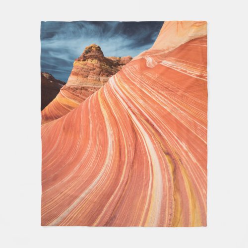 The wave vermilion cliffs Arizona Fleece Blanket