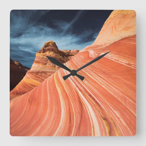 The wave vermilion cliffs Arizona Square Wall Clock