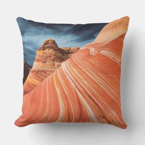 The wave vermilion cliffs Arizona Throw Pillow