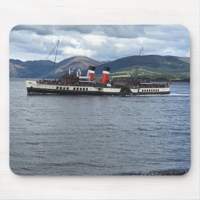 The Waverley Paddle Steamer off Scotland Mouse Pad (Front)