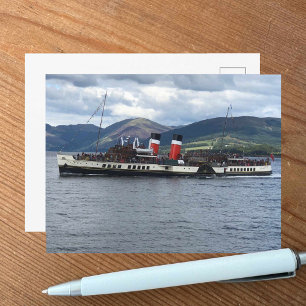The Waverley Paddle Steamer off Scotland Postcard