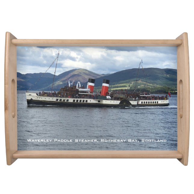 The Waverley Paddle Steamer off Scotland Serving Tray (Front)