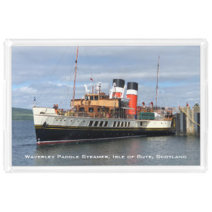 The Waverley Paddle Steamer, Rothesay, Scotland Acrylic Tray