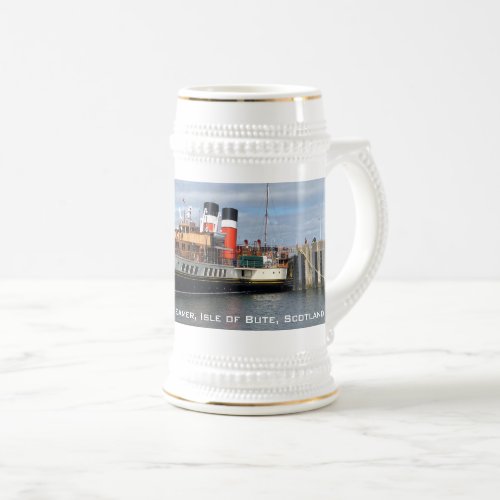 The Waverley Paddle Steamer Rothesay Scotland Beer Stein