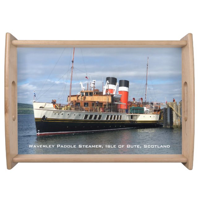 The Waverley Paddle Steamer, Rothesay, Scotland Serving Tray (Front)