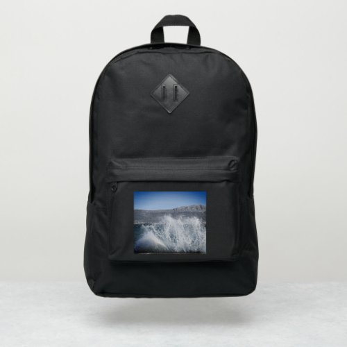 The waves from the sea crashing Croatia  Port Authority Backpack