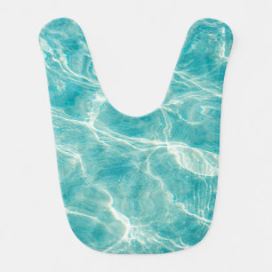 the waves of the sea baby bib