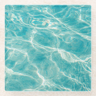 the waves of the sea glass coaster