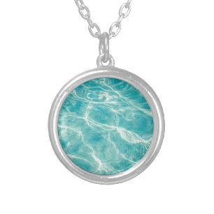 the waves of the sea silver plated necklace