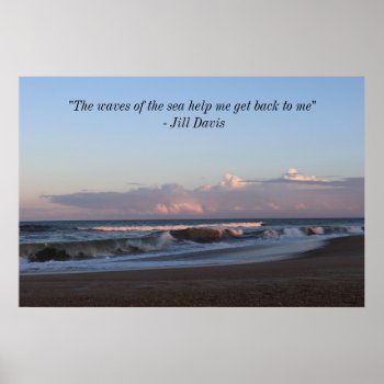The Waves Poster by forgetmenotphotos at Zazzle