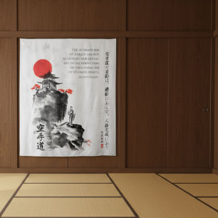 The Way of Karate - Wisdom of Gichin Funakoshi Tapestry