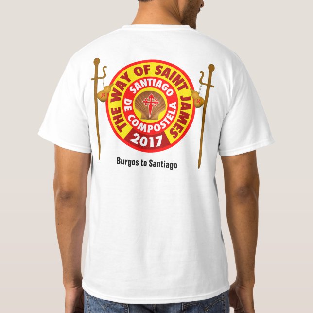 The Way of Saint James 2017 T-Shirt (Back)