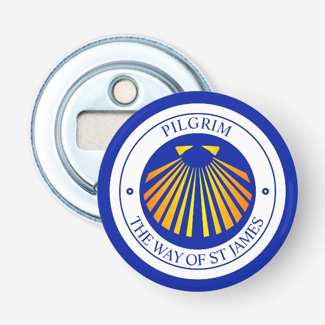 The way of St James pilgrims   Bottle Opener (Front)