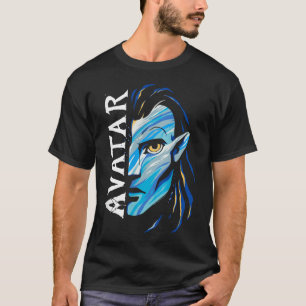 The Way of Water Jake Sully Split Avatar Face T-Shirt
