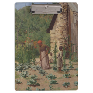 The Way They Live by T. Anshutz Vintage Painting Clipboard