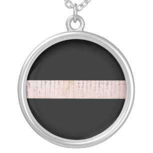 "The Way to be Followed Alone" Dokkodo (Musashi) Silver Plated Necklace