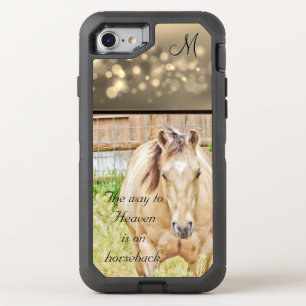 The Way to Heaven is on Horseback (Dun Horse) OtterBox Defender iPhone SE/8/7 Case