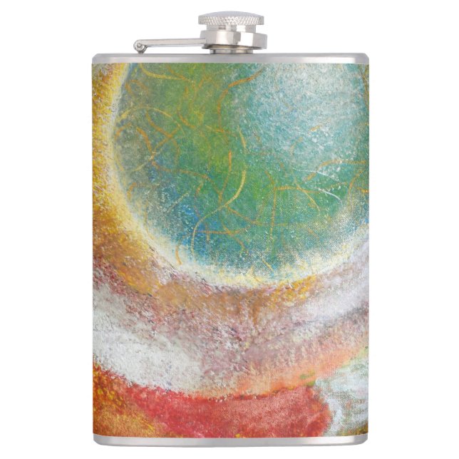 ”The way to Sazi Runi” Vinyl Wrapped Flask (Front)