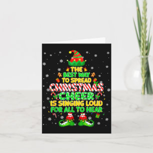 The Way To Spread Christmas Elf Xmas Boys Mens Kid Card