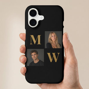 The Way We Are Custom Couple Photo Monogram Black iPhone 17 Case