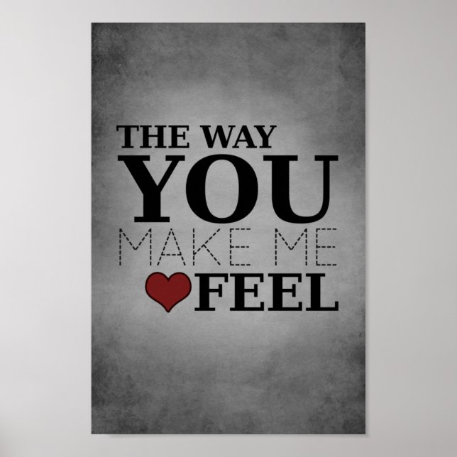 the way you make me feel poster (Front)