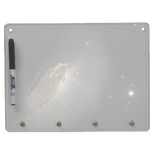 The Wayward Interstellar Object Oumuamua. Dry Erase Board With Keychain Holder