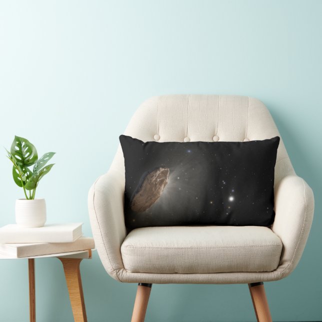 The Wayward Interstellar Object Oumuamua. Lumbar Pillow (Chair)