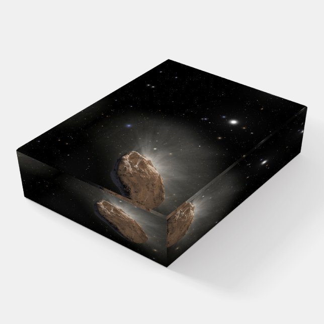 The Wayward Interstellar Object Oumuamua. Paperweight (Angled)