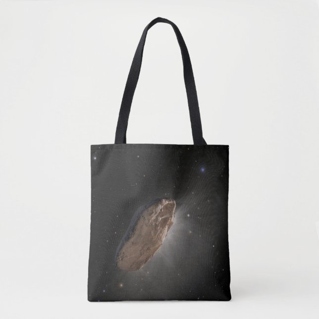 The Wayward Interstellar Object Oumuamua. Tote Bag (Front)