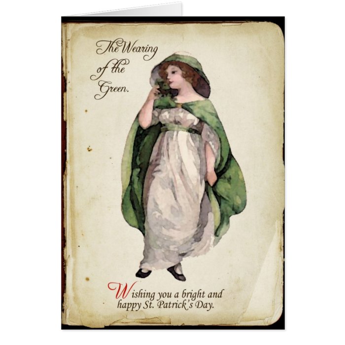 The Wearing of the Green St. Patrick's Day Card 