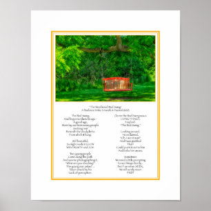 The Weathered Red Swing Size 11x14 Poster