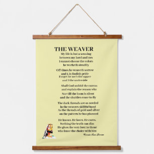 THE WEAVER POEM HANGING TAPESTRY
