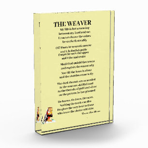 THE WEAVER POEM PHOTO BLOCK