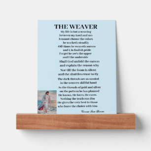 THE WEAVER POEM PICTURE LEDGE