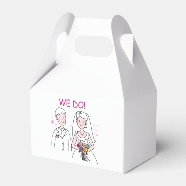 The Wedding (A) Favor Boxes (Front Side)