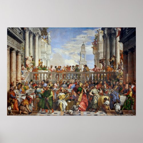 The Wedding at Cana by Paolo Veronese _ Poster