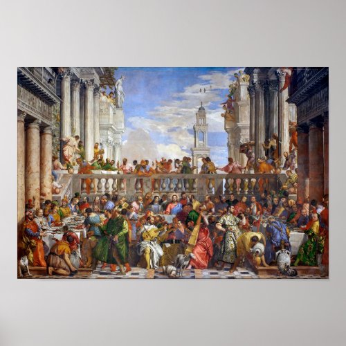 The Wedding at Cana  Paolo Veronese  Poster
