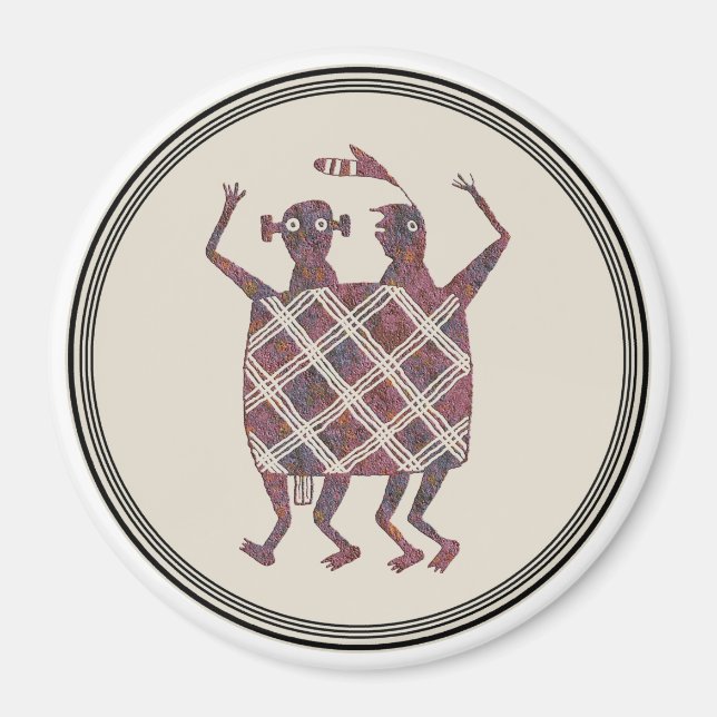 The Wedding Blanket, Mimbres Pottery Design Magnet (Front)