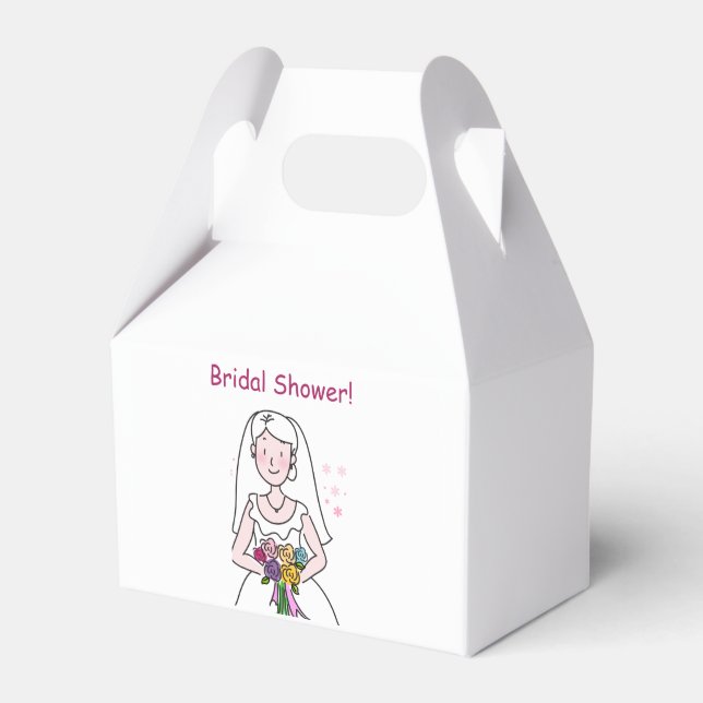 The Wedding Bridal Shower Favor Boxes (Front Side)