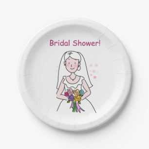 The Wedding--Bridal Shower Paper Plates
