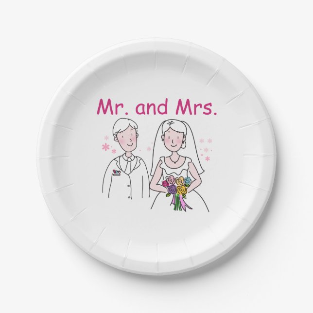 The Wedding (C) Paper Plates (Front)
