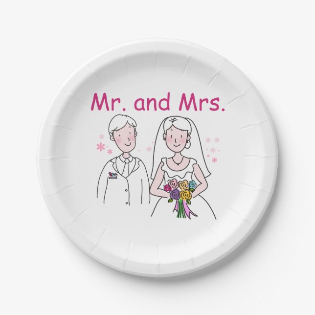 The Wedding (C) Paper Plates (Front)