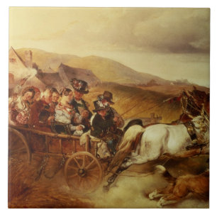 The Wedding Cart Ceramic Tile