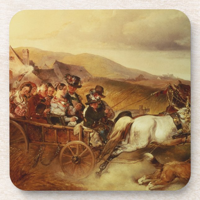 The Wedding Cart Coaster (Front)