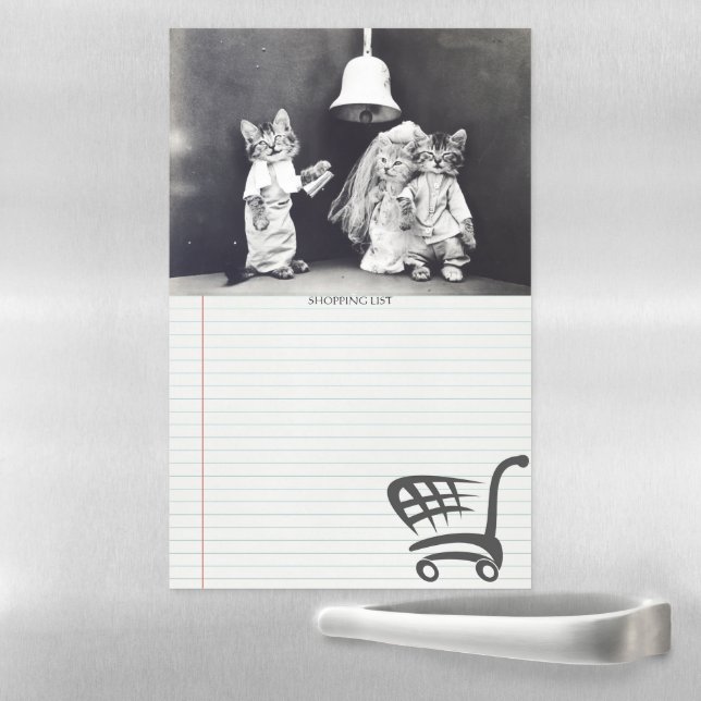 The Wedding Cats Funny Harry Whittier Frees 1914 Magnetic Dry Erase Sheet (In Situ)
