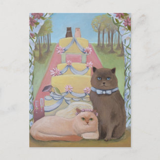 The Wedding Cats Postcard