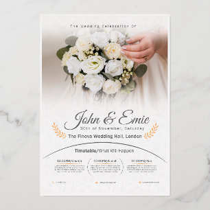 THE WEDDING CELEBRATION FOIL INVITATION