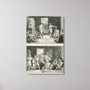 The Wedding Ceremony and the Manner of Divorce in Canvas Print