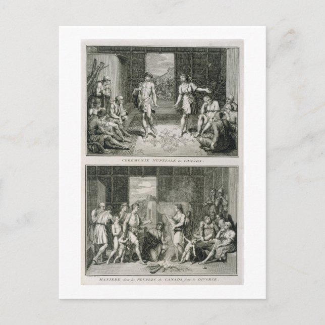 The Wedding Ceremony and the Manner of Divorce in Postcard (Front)